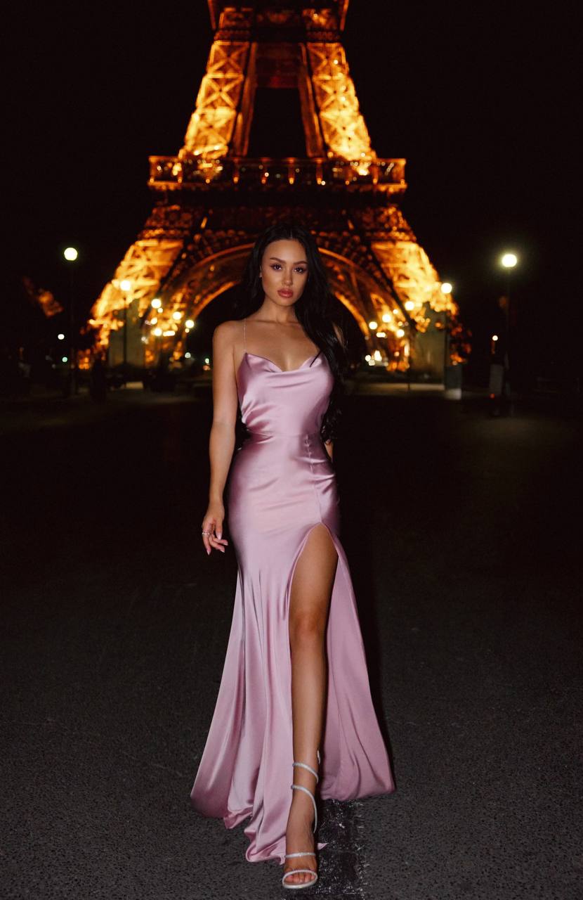 Celina Dress in Dusty Rose