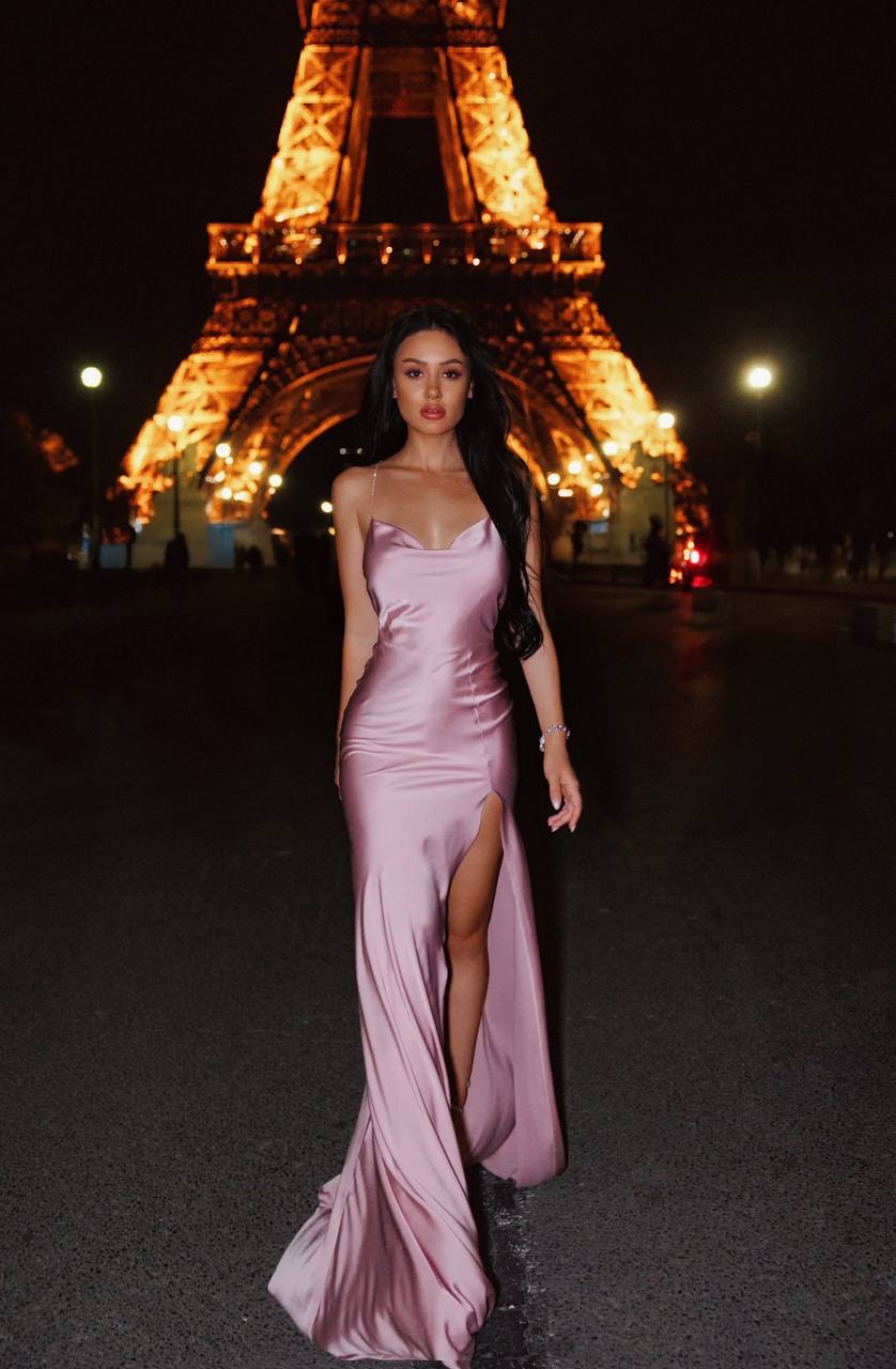 Celina Dress in Dusty Rose