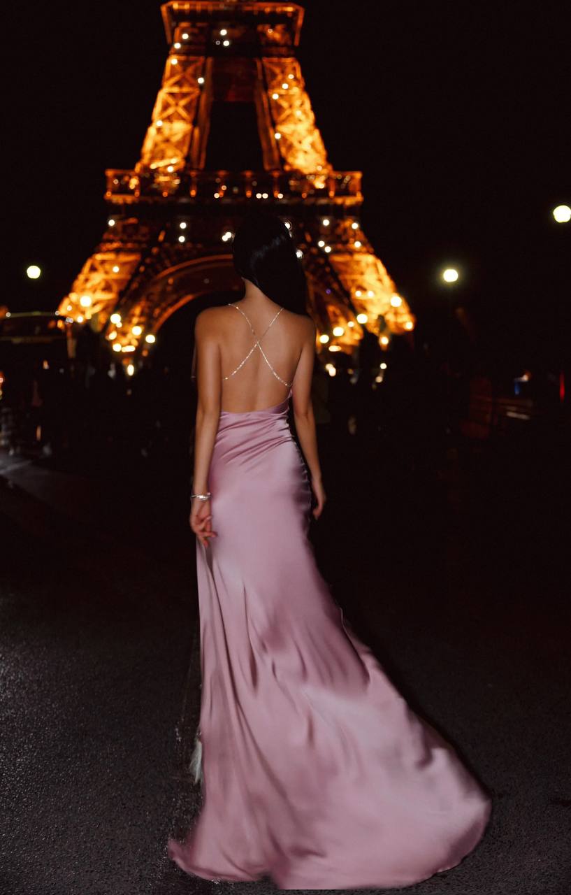 Celina Dress in Dusty Rose