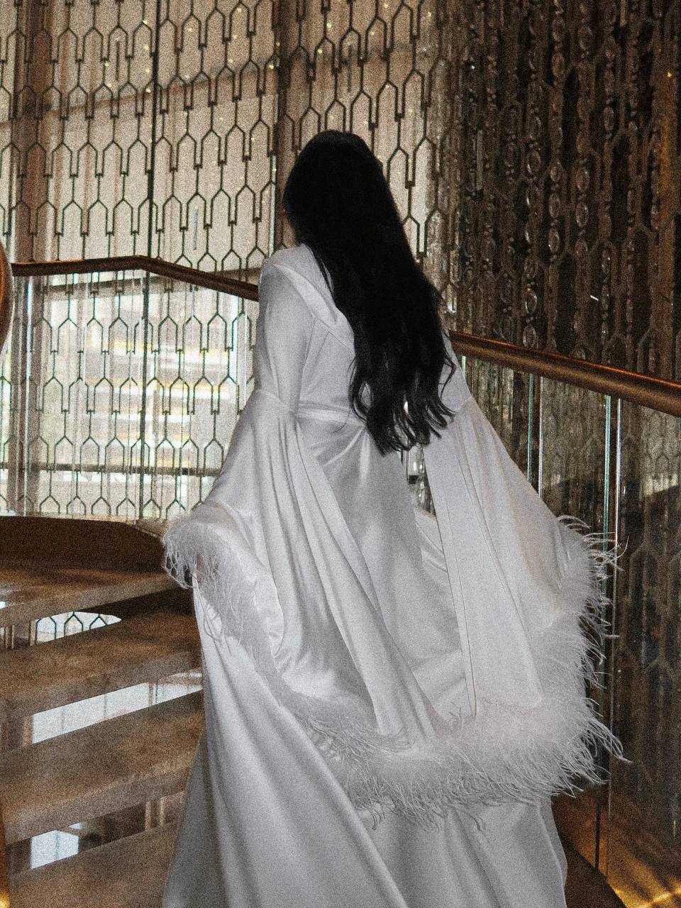 Angelina Feathers Robe